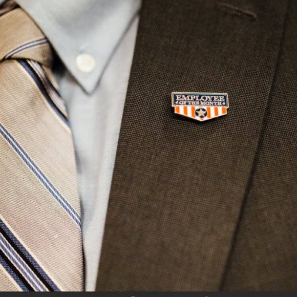 Employee of the Month Lapel Pin set of 5 - Picture 2 of 3